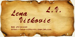 Lena Vitković vizit kartica